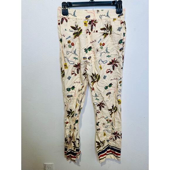 SCOTCH & SODA Multicolored Printed Vacation Themed Loose Gia Pants size Medium - Picture 6 of 14